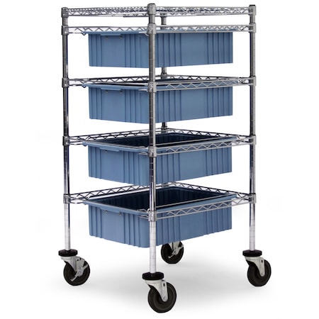 Technibilt Shelving Systems Bin Storage Cart, 24x24x49 DRAW-4
